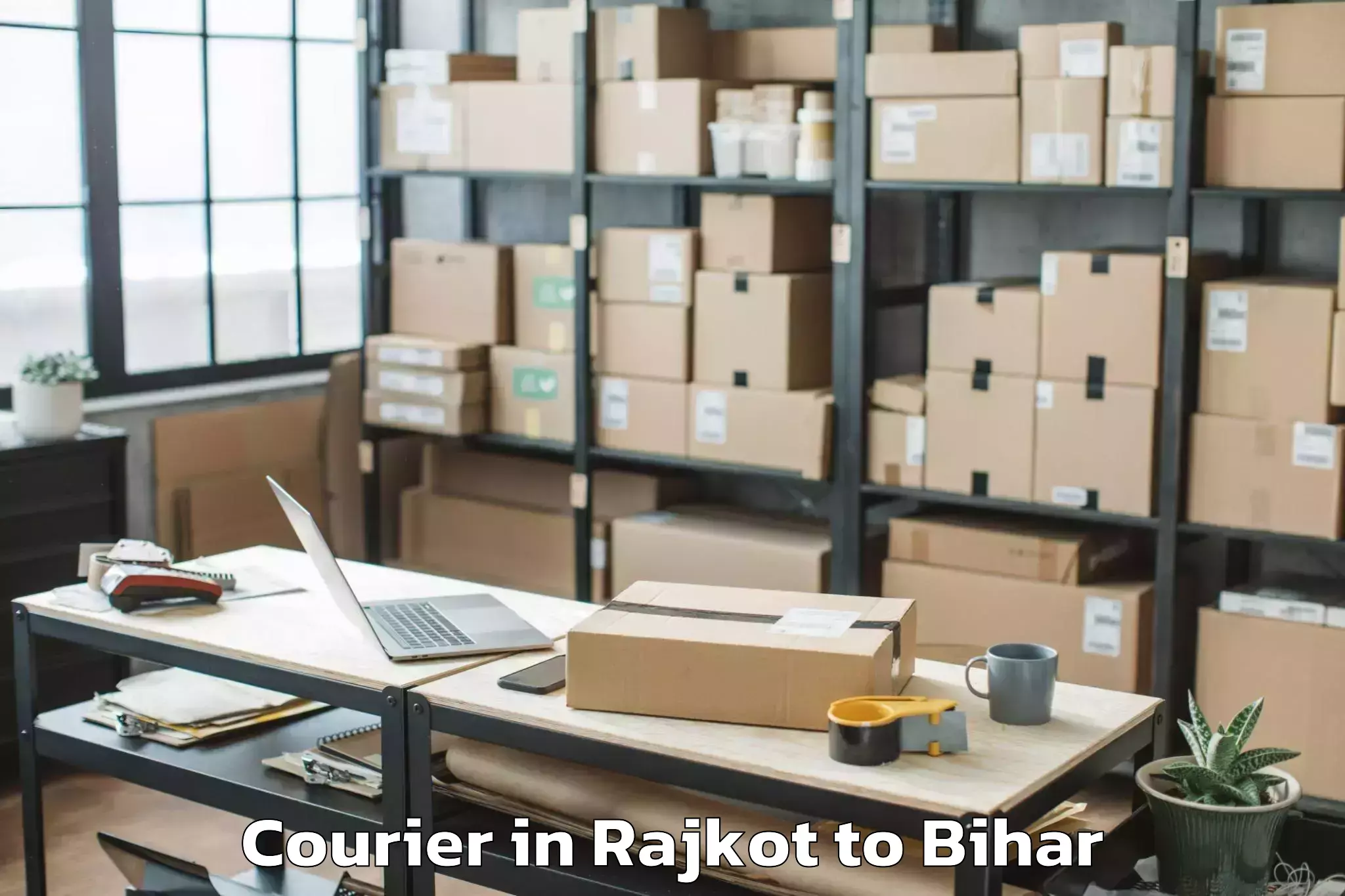 Reliable Rajkot to Mansurchak Courier